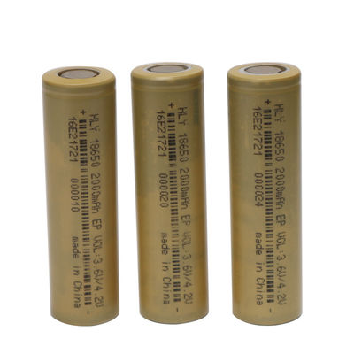 Батареи замены высокого темпа 3.6V 2000mAh 18650 перезаряжаемые для солнечных светов