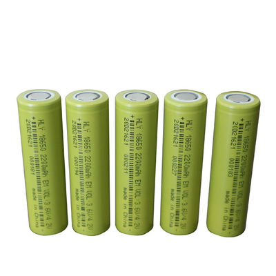 UN38.3 цилиндрический литий-ионный аккумулятор 2200mah 18650 батареи 3.6V клетки высокого темпа 18650