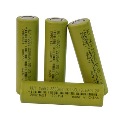 UN38.3 цилиндрический литий-ионный аккумулятор 2200mah 18650 батареи 3.6V клетки высокого темпа 18650