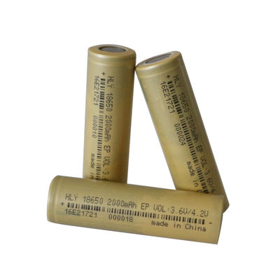Мобильная батарея перезаряжаемые UN38.3 силы 2000mah 18650 для яркого электрофонаря