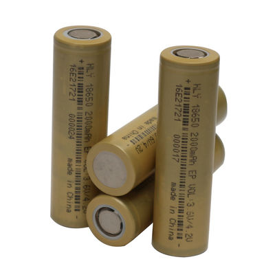 Батарея 2000mAh 18650 RoHS иона Li цилиндрического высокого темпа перезаряжаемые для электрических инструментов