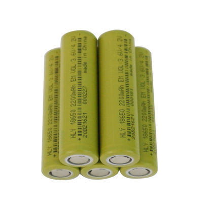 Облегченная перезаряжаемые клетка батареи UN38.3 иона 2200mah 18650 лития HLY