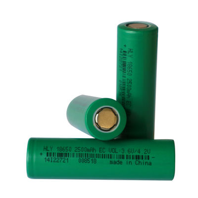 Батарея 3.7v 18650 2500mah высокого темпа 3C перезаряжаемые для яркого электрофонаря