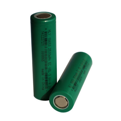 Плотность высокой энергии Recyclable 3,6 батареи вольта 2500mah 18650 перезаряжаемые