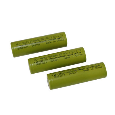 цилиндрическая высокая клетка перезаряжаемые батареи 2200mah иона лития безопасности 3.6V 18650