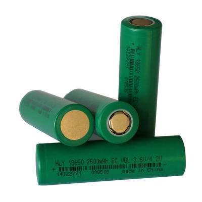 Клетки литий-ионного аккумулятора 3.6v 2500mah наивысшей мощности 18650 для электрофонаря