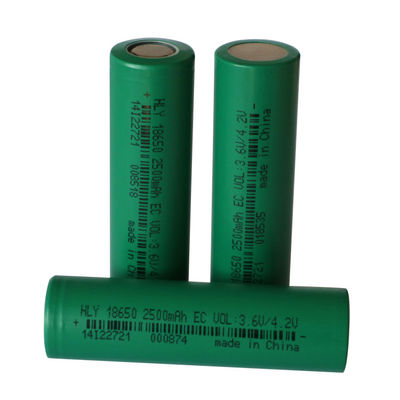 ион 3.6V 2500mah Li жизнь длительного цикла 18650 клеток блока батарей цилиндрическая 500 раз