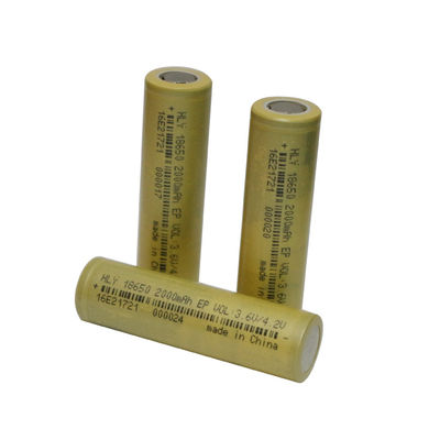 18650 гальванических элементов 3,6 вольт 2000mAh перезаряжаемые солнечных для домашней электроники/Ebike