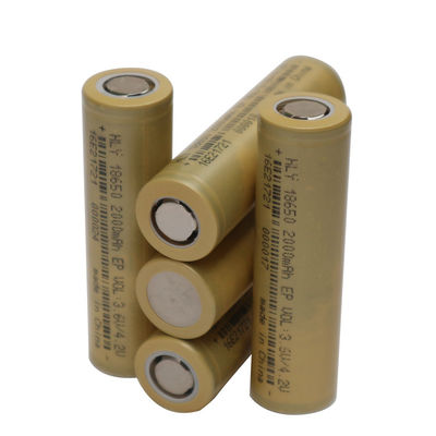 18650 гальванических элементов 3,6 вольт 2000mAh перезаряжаемые солнечных для домашней электроники/Ebike