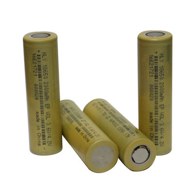 Батареи замены высокого темпа 3.6V 2000mAh 18650 перезаряжаемые для солнечных светов